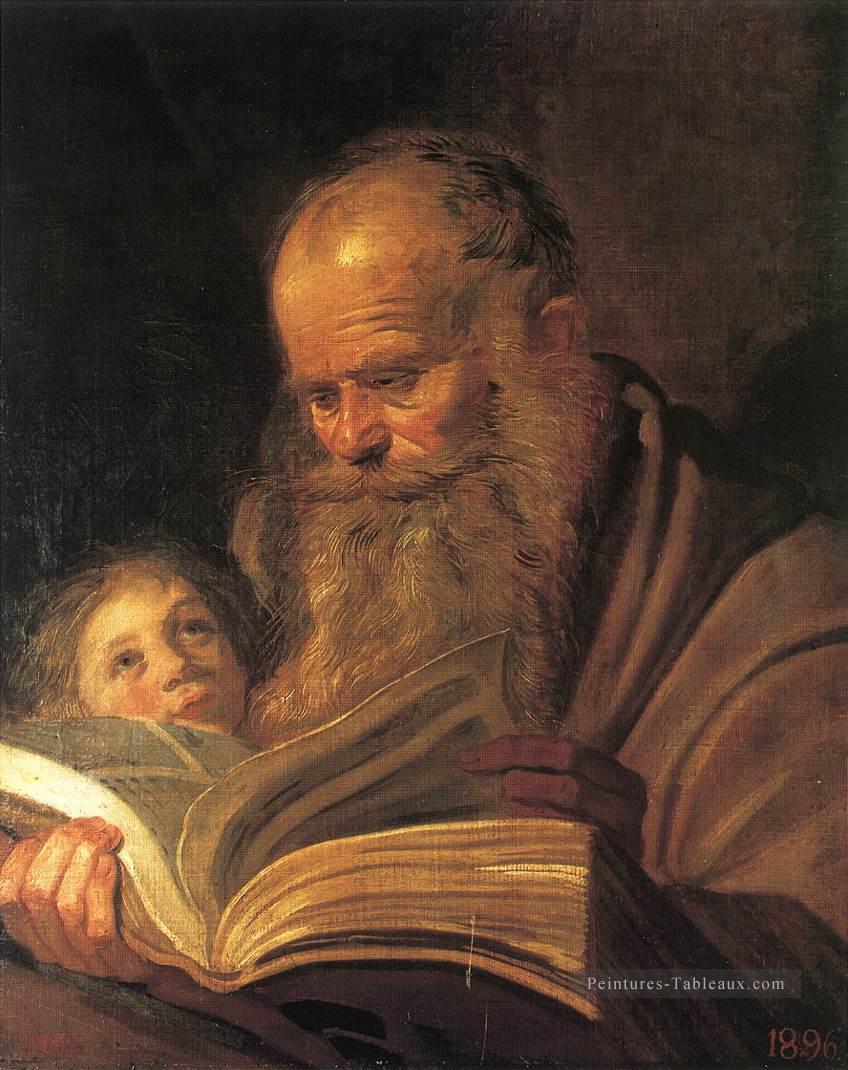 Portrait de St Matthieu Siècle d’or néerlandais Frans Hals Peintures à l'huile